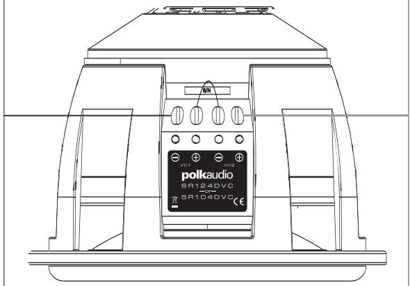 POLK AUDIO SR104DVC - CABEAMENTO DE SUBWOOFERS SR104/124 COM BOBINA MOVEL SIMPLES - 6