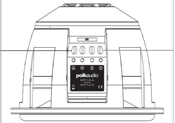 POLK AUDIO SR104DVC - CABLEADO DE LOS SUBWOOFERS SR104 Y SR124 DE UNA BOBINA DE VOZ - 3