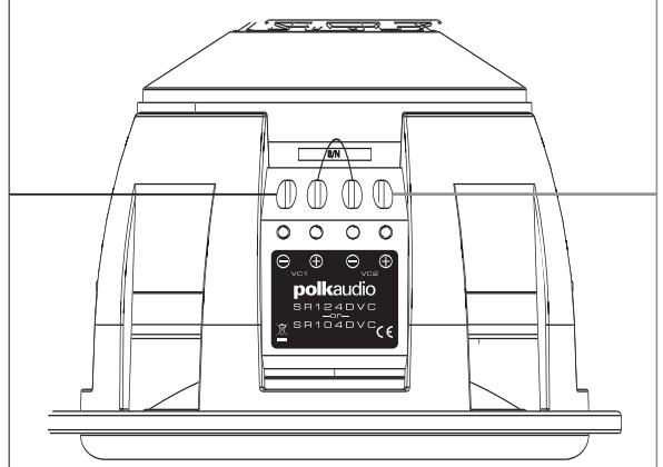 POLK AUDIO SR104DVC - CABLEADO DE LOS SUBWOOFERS SR104 Y SR124DVC DE DOS BOBINAS DE VOZ - 3