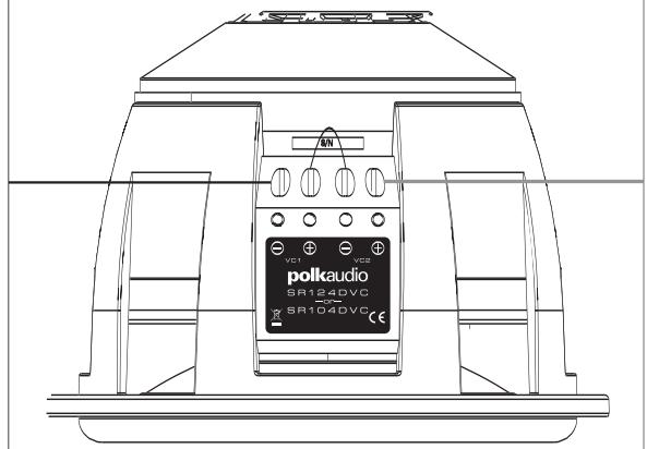 POLK AUDIO SR104DVC - VERDRAHTUNG FÜR SR104/124-SUBWOOFER MIT EINER SCHWINGSPULE - 10