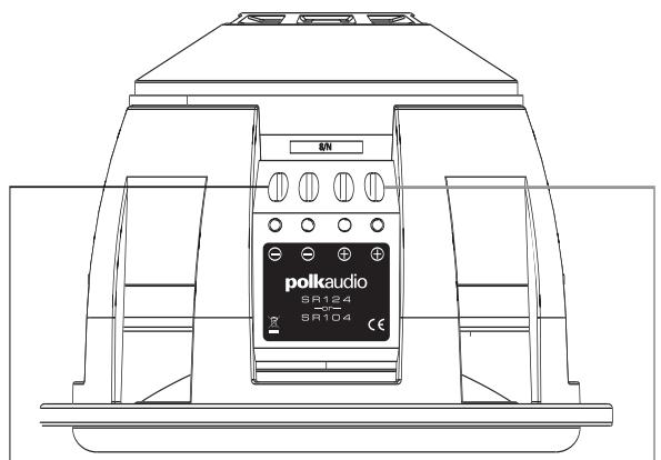 POLK AUDIO SR104DVC - CABLEADO DE LOS SUBWOOFERS SR104 Y SR124 DE UNA BOBINA DE VOZ - 2