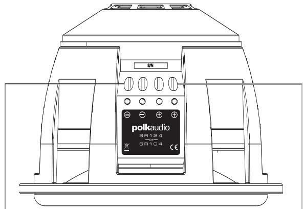 POLK AUDIO SR104DVC - CÂBLAGE DES SUBWOOFERS SR104/124 À BOBINE ACOUSTIQUE SIMPLE - 2