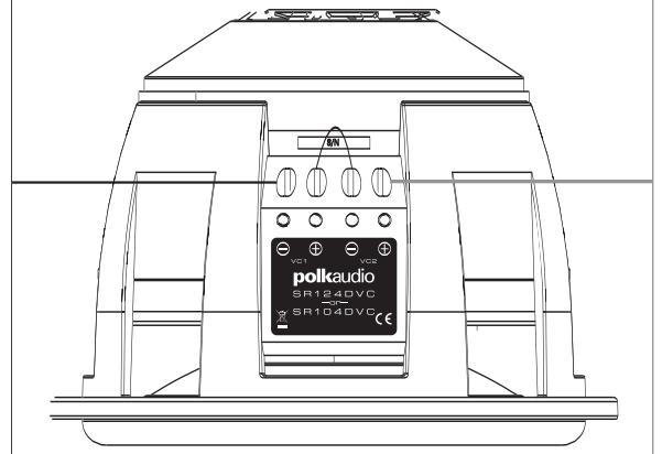 POLK AUDIO SR124DVC - CABEAMENTO DE SUBWOOFERS SR104/ 124DVC COM BOBINA MÓVEL DUPLA - 6