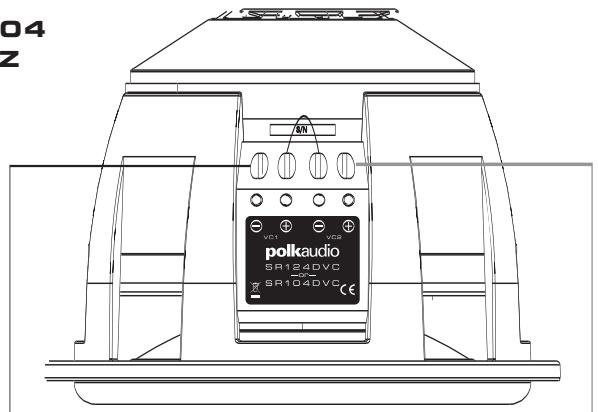 POLK AUDIO SR124DVC - CABLEADO DE LOS SUBWOOFERS SR104 Y SR124DVC DE DOS BOBINAS DE VOZ - 5