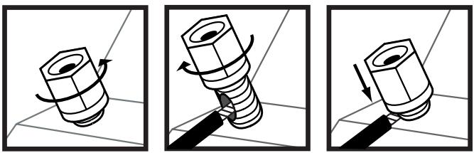 POLK AUDIO DSW MICROPRO 2000 - Anschlüsse Mit Anschlusterminals/Lautsprecherkabeln Herstellen - 1