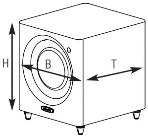 POLK AUDIO DSW MICROPRO 2000 - Verstellbare Füßchen - 1
