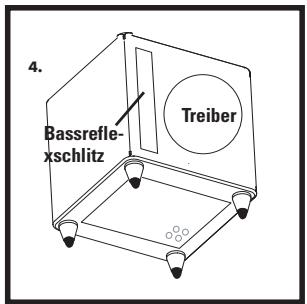 POLK AUDIO DSW PRO 400 - PLATZIERUNG DES SUBWOOFERS IN EINER SCHRANKWAND - 4