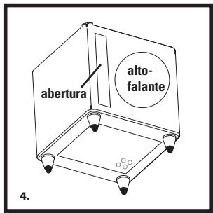 POLK AUDIO DSW PRO 400 - COLOCACAO DO SUBWOOFER EM UM GABINETE - 4