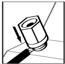 POLK AUDIO DSW PRO 600 - Connessioni dei terminali cilindrici/cavi dei diffusori - 3