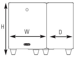 POLK AUDIO DSW PRO 600 - Instructions pour l'installation du subwoofer dans un meuble : - 1