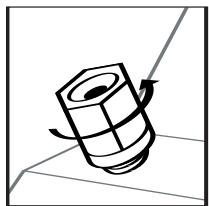 POLK AUDIO DSW PRO 600 - Conexiones de cable de altovoz a terminales - 1