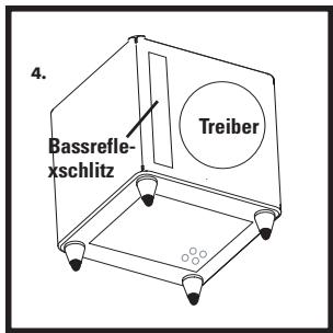 POLK AUDIO DSW PRO 600 - PLATZIERUNG DES SUBWOOFERS IN EINER SCHRANKWAND - 4