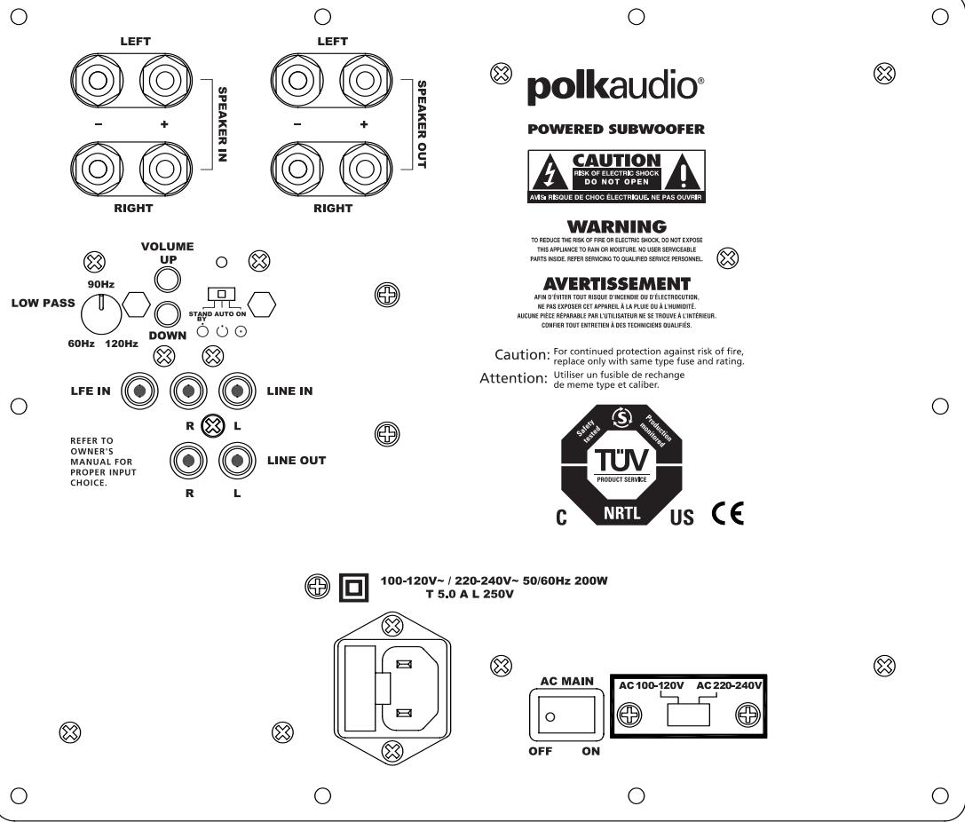 POLK AUDIO DSW PRO 600 - Significato dei colori del LED della modalità di alimentazione: - 3