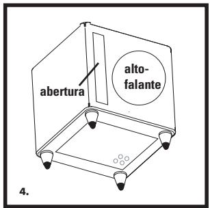 POLK AUDIO DSW PRO 600 - COLOCACAO DO SUBWOOFER EM UM GABINETE - 4