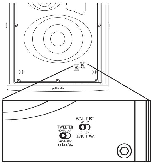 POLK AUDIO LCI-RTS105 - Chave de compensação de distência da parede - 1