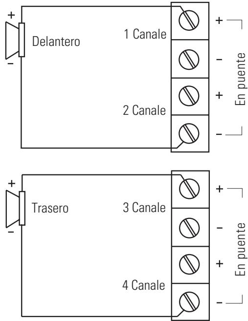 POLK AUDIO PA200.4 - FIGURA 4—DIAGRAMAS DE CABLEADO DE ALTAVOCES (PA1100.5) - 2