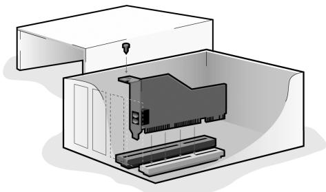 US ROBOTICS 56K INTERNAL VOICE FAXMODEM - Schritt 1: Einstecken des Modems in einen freien PCI-Steckplatz - 1