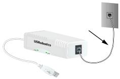 US ROBOTICS 56K USB MODEM - Bnμα δεύτερο: Eγκατασταση του ὄλικό - 1
