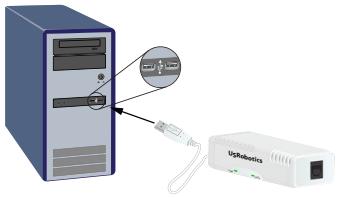 US ROBOTICS 56K USB MODEM - Paso 2: Instalación del hardware - 2