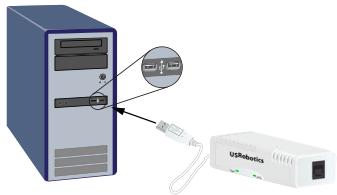 US ROBOTICS 56K USB MODEM - Étape 3 : installation des pilotes du modem - 1