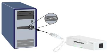 US ROBOTICS 56K USB MODEM - Bnμα δεύτερο: Eγκατασταση του ὄλικό - 2