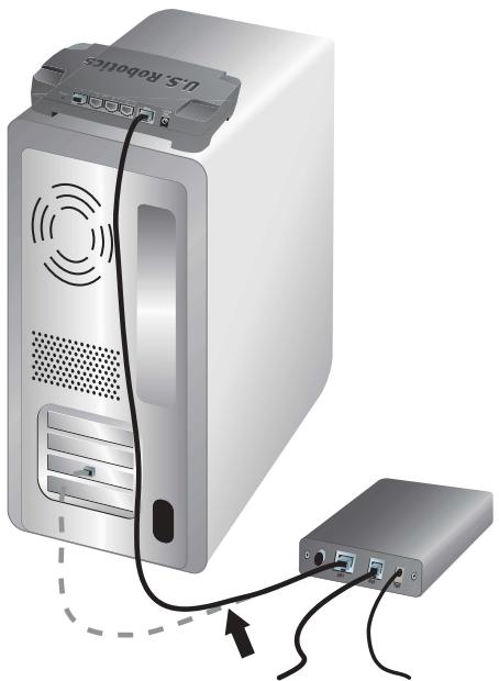 US ROBOTICS BROADBAND ROUTER - Elso lépés: A modem csatlakoztatása az utválasztóhoz - 1