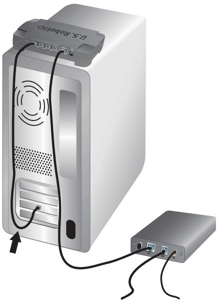 US ROBOTICS BROADBAND ROUTER - Étape 2 : connecter le routeur à votre ordinateur et au secteur. - 1