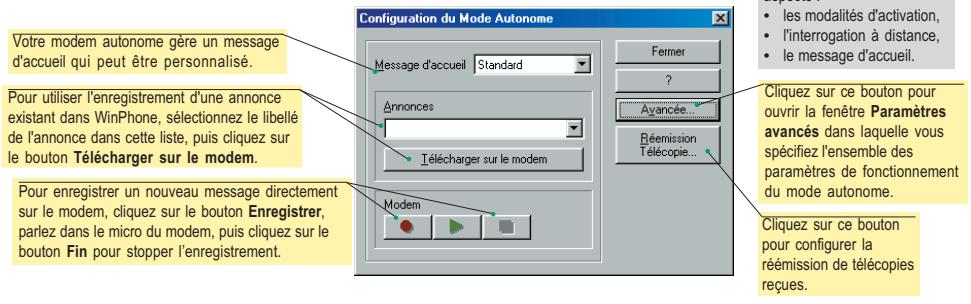 US ROBOTICS WINPHONE - Enregisterr ou télecharger unmessage d'accueil - 1