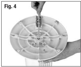 KAZ HY-013 - fixation du ventilateur vertical à la base - 4