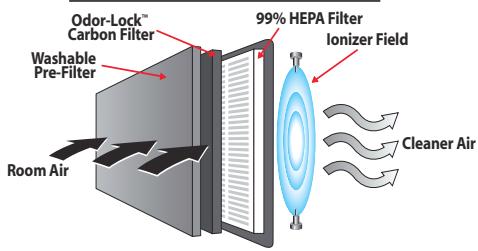 KAZ 16200 - enviracaire® PURIFICADOR DE AIRE PLATINUM AIR™ - 1