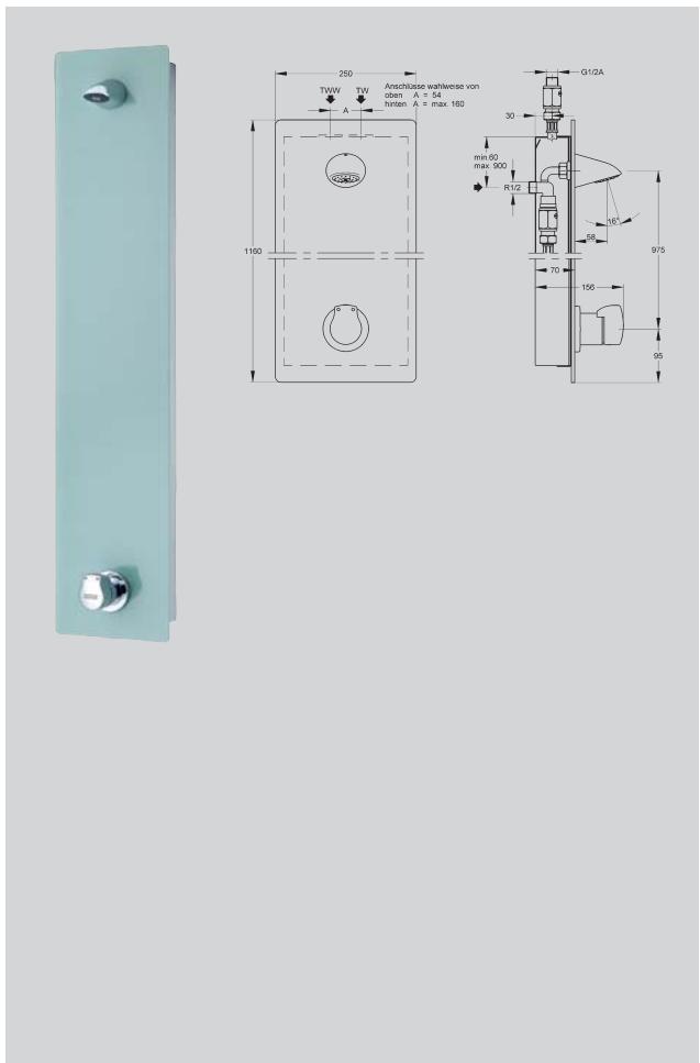 FRANKE AQUA  - BROCHURE - Panneau de douche en acier - 1