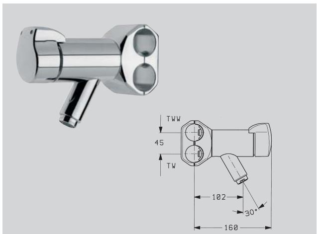 FRANKE AQUA  - BROCHURE - Mitigeur simple à fermeture automatique, fixation double-attaché pour rangiées de lavabos - 1