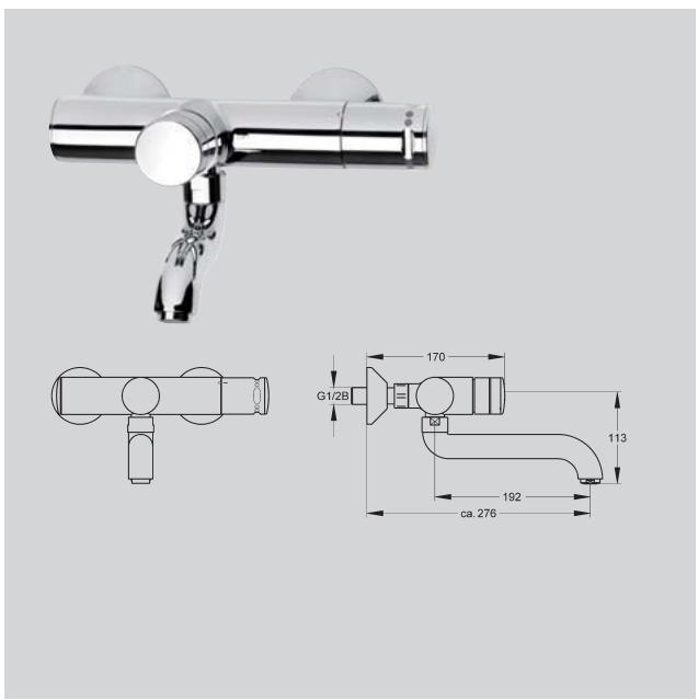 FRANKE AQUA  - BROCHURE - Mitigeur temporisé mural avec bec orientable et réglable - 1