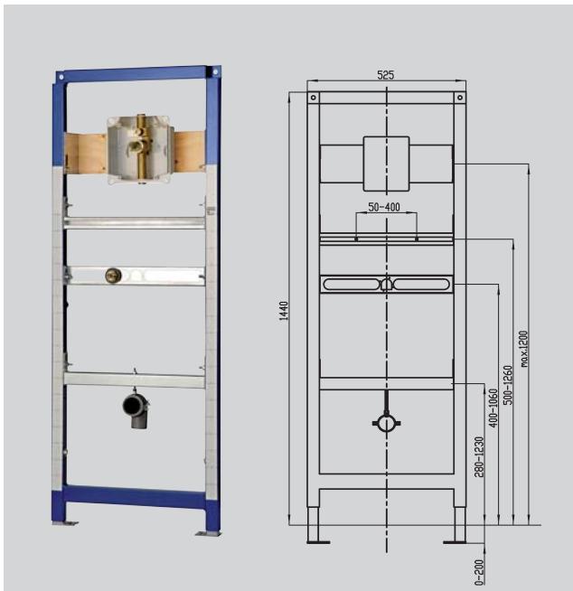 FRANKE AQUA  - BROCHURE - Pattes de fixation murale régables - 1