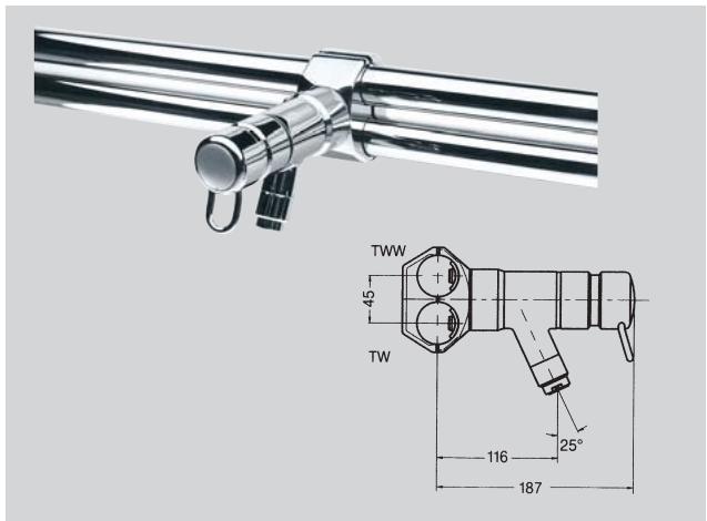 FRANKE AQUA  - BROCHURE - Mitigeur simple à fermetre automatique DN 15, fixation attache simple pour rangiées de lavabos - 1