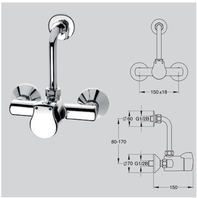 FRANKE AQUA  - BROCHURE - Robinetteries de douche Franke modele AQUA - 1