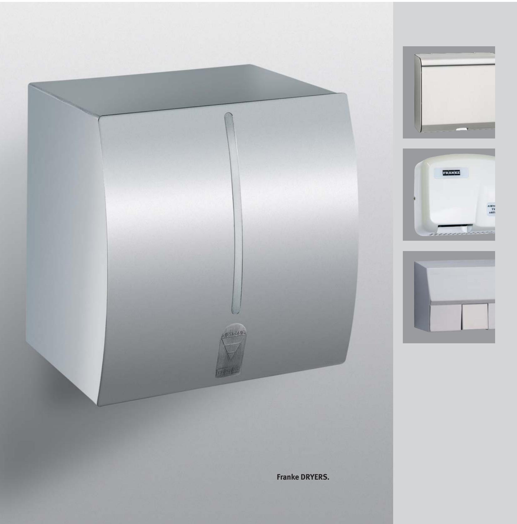 FRANKE DRYERS  - BROCHURE - DRYERS - 1