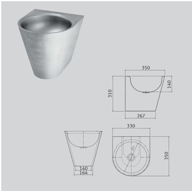 FRANKE HEAVY DUTY  - BROCHURE - Lave-mains antivandalisme pour installation en gaine technique - 1