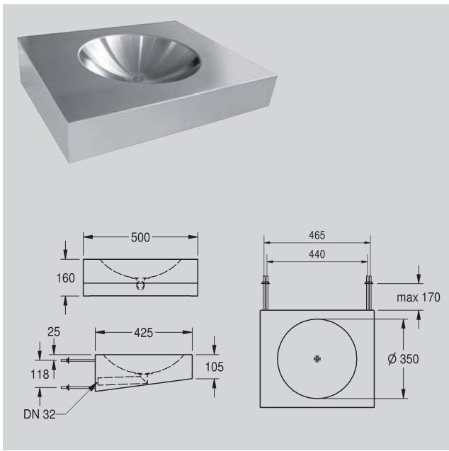 FRANKE HEAVY DUTY  - BROCHURE - Urinoir individuel mural - 2
