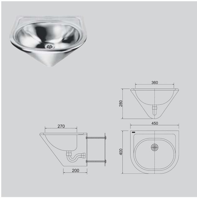 FRANKE HEAVY DUTY  - BROCHURE - Lave-mains pour handicapés pour installation en gaine technique - 1