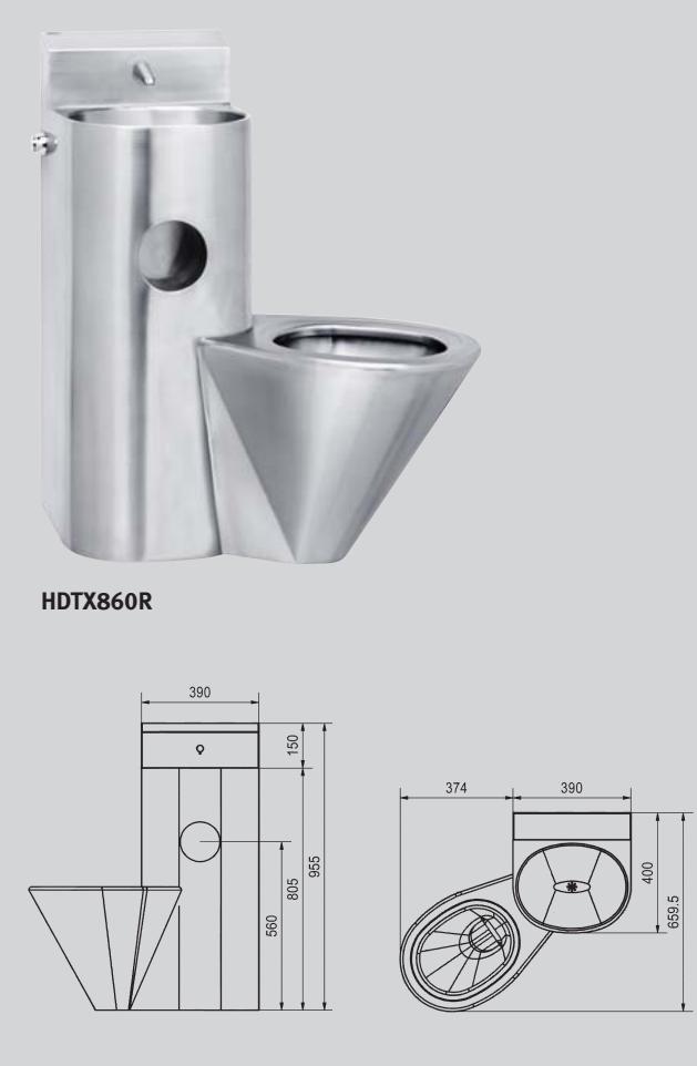 FRANKE HEAVY DUTY  - BROCHURE - Combi WC et lavabo pour installation en gaine technique - 1