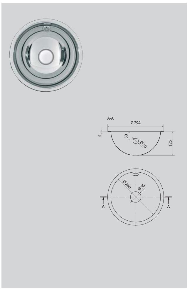 A-A Ø 294 4 50 Ø30 125 Ø360 Ø56 A A