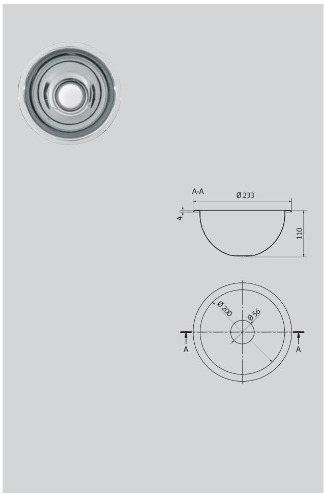 A-A Ø233 4 110 Ø200 Ø96 A A
