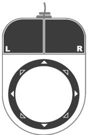 DICOTA BLUEPOINT - Das Mauspad hat 8 Richtungstasten: - 1