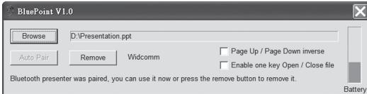 DICOTA BLUEPOINT - Elore elkeszitett prezentaciós fajl inditasa - 2