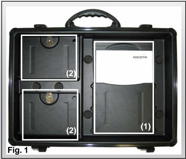 DICOTA DATADESK 450 - Case lid (Fig. 1) - 1