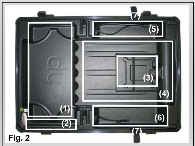 DICOTA DATADESK 450 - Case lid (Fig. 2) - 1