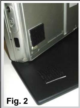 DICOTA DATADESK 450 - Now you have two options of fastening your Notebook: - 2