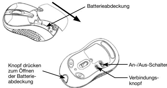 DICOTA BLUELIGHT - Schnitt 1: Einsetzen der Batterien - 1