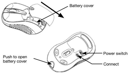 DICOTA BLUELIGHT - Step 1: Inserting batteries - 1